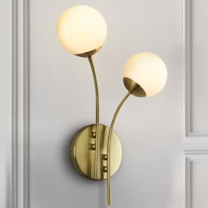 Design Wandleuchte Messing, Stacy