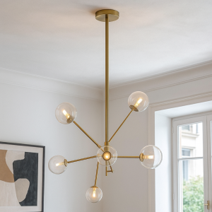 Design Pendelleuchte Gold, Kaily