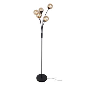 Design Stehlampe Bernstein, Stacy, mit Schalter