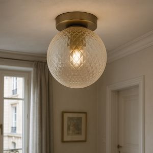 Retro Deckenleuchte Transparent, Johnson