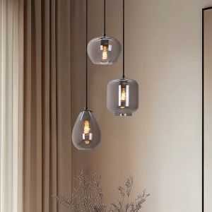 Moderne Pendelleuchte Grau, Caia
