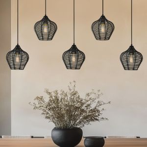 Industrielle Pendelleuchte Schwarz, Pepita