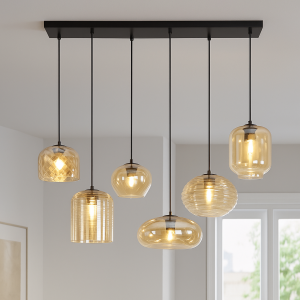Moderne Pendelleuchte Bernstein, Caia