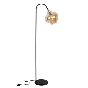 Design Stehlampe Bernstein, Sophia, mit Schalter