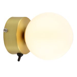 Moderne Wandleuchte Badezimmer Gold, Amer, IP44