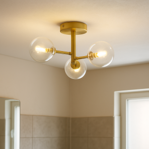 Moderne Badezimmer Deckenleuchte Gold, Amer, IP44