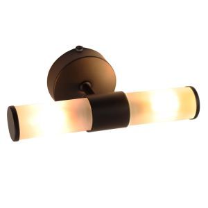 Moderne Wandleuchte Badezimmer Schwarz, Callum, IP44