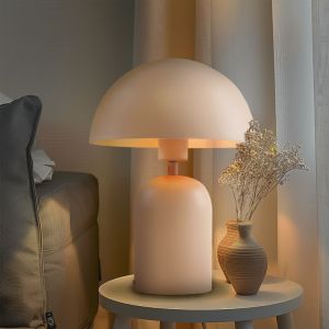 Moderne Tischleuchte Rosa, Isha, mit Schalter