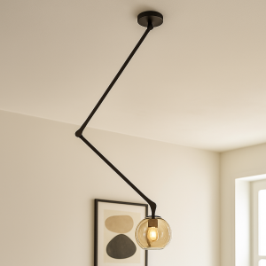 Moderne Deckenleuchte Schwarz, Giada