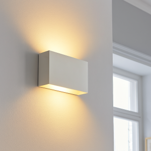 Moderne Wandleuchte Weiß, Perry