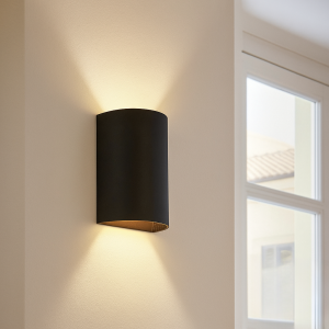Moderne Wandleuchte Schwarz, Perry