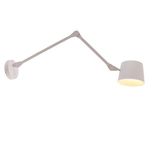 Moderne Wandleuchte Weiß, Rinke, mit Schalter