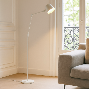 Moderne Stehlampe Weiß, Rinke, mit Schalter