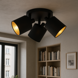 Schwarze Deckenstrahler Modern, Koge