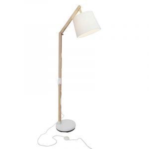 Holz Stehlampe Braun, Julia, mit Schalter