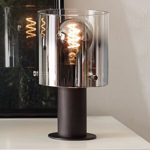 Design Tischleuchte Braun, Nour, mit Schalter