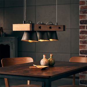 Holz Pendelleuchte Braun, Audrey