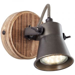 Holz Wandstrahler Braun, Carolyn