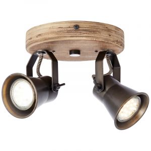 Holz Deckenstrahler Braun, Carolyn