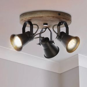 Holz Deckenstrahler Braun, Carolyn