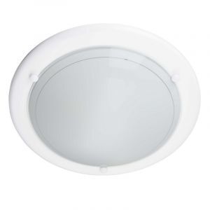 Glas Deckenleuchte Weiß, Angely