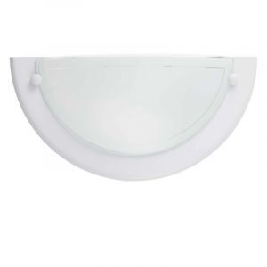 Glas Wandleuchte Weiß, Angely