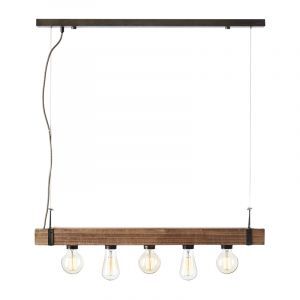 Holz Pendelleuchte Schwarz, Asli