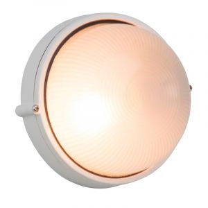 Glas Außenleuchte Weiß, Trishana, IP44