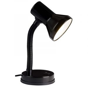 Kunststoff Schreibtischlampe Schwarz, Loet, mit Schalter