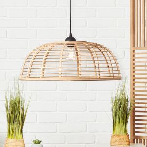 Holz Pendelleuchte Schwarz, Deacon