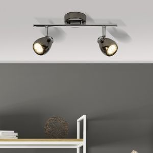 Metall Deckenleuchte Schwarz, Khadra, 3W, 3000K LED