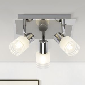 Metall Deckenstrahler Chrom, Blake, 28W, 2700K LED