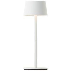 Moderne Außen Tischleuchte Weiß, Petter, 2W, 3000K LED, IP44, 3-stufig dimmbar