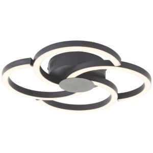 Design Deckenleuchte Schwarz, Somia, 22W, 3000K LED