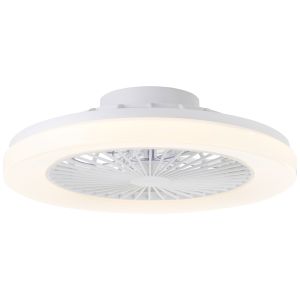 Moderne Deckenventilator Weiß, Soren, 40W, 2700K-6500K einstellbare LED, mit Fernbedienung