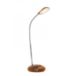 Kunststoff Schreibtischlampe Orange, Marenthe, 2W, 6000K LED, mit Schalter