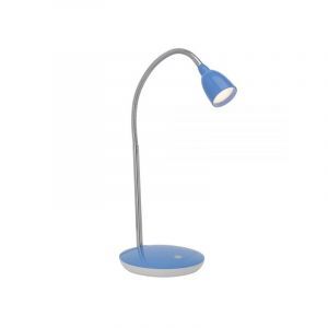 Kunststoff Schreibtischlampe Blau, Kit, 3W, 3000K LED, mit Schalter