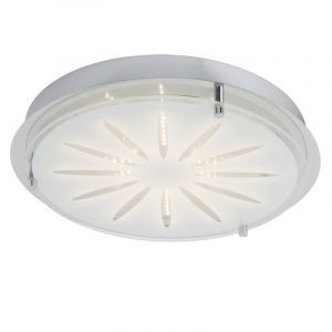 Glas Wandleuchte Chrom, Danae, 15W, 3000K LED
