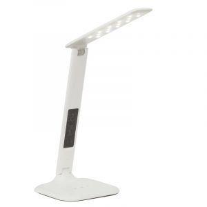 Moderne Schreibtischlampe Weiß, Naila, 5W, warm- bis kaltweiß einstellbare LED, mit Touch-Dimmer