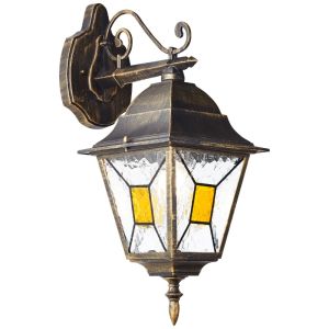 Antik Außenleuchte Rostfarbe, Levinus, IP44
