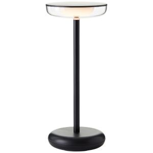 Kunststoff aufladbare Tischlampe Schwarz, Jorja, 2W, 3000K LED, IP44, mit Touch-Dimmer