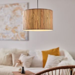 Landhaus Pendelleuchte Beige, Wenda