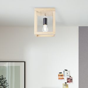 Holz Deckenleuchte Schwarz, Esraa