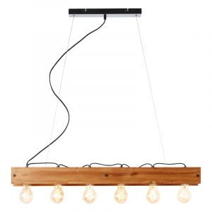 Holz Pendelleuchte Braun, Rasha