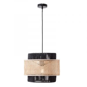 Rattan Pendelleuchte Beige, Quirien