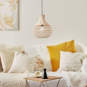 Rattan Pendelleuchte Braun, Sian