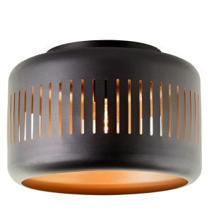 Industrielle Deckenlampe Schwarz, Veronika