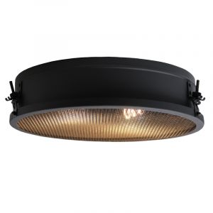 Industrielle Deckenlampe Schwarz, Gael