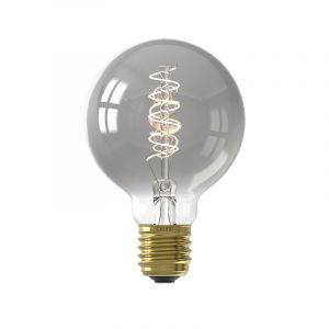 Gray Calex LED Globe, G80, E27, 4W, 1800K, dimmbar