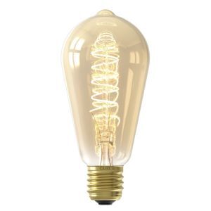 Dimmbare Calex E27 LED-Edisonlampe Bernstein, 3,8W, 2100K